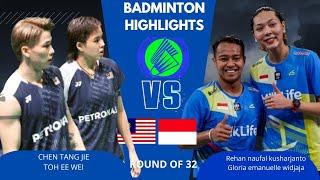 R32 : rehan/Gloria [INA] VS chen/toh [MAL] | XD | yonex all england open 2025