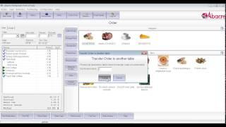 Abacre Restaurant Point of Sale: using transfer order to another table