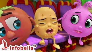 बस में दस सब्जियाँ - Number & Counting | Hindi Rhymes for Children | Infobells