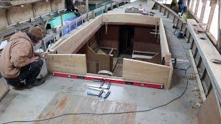 Dry fitting the new coachroof cab side timbers.  Episode 15