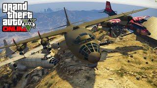 ¡SUBIENDO AVIONES GIGANTES EN EL MONTE CHILIAD! | GTA V MODS