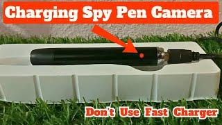 How to charge spy pen camera | Spy pen camera ko charge kaise kare | Charging spy pen camera