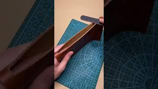 Making A Leather Pouch In 30 Seconds #accessories #leathercraft #satisfying #asmr #wallet #pouch