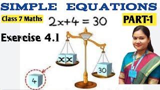 Class 7 Maths Chapter 4 Simple Equations | Part 1 | NCERT Class 7 Maths Chap 4