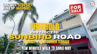 Singapore Landed Property Home Tour | 3 Storey + Attic Corner Terrace @ Sunbird Road | Freehold D16