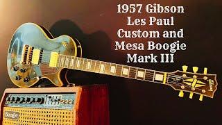 DIY Gibson Les Paul Custom, Mesa Boogie Mark III, sounds from clean to overdrive by guitar vol. pot