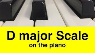 D Major Scale Piano Tutorial