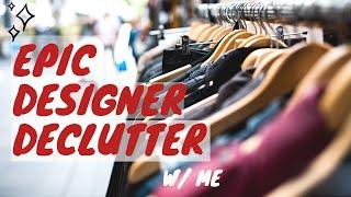 Decluttering My ENTIRE $20K Designer Wardrobe | Epic Wardrobe Clearout | Minimalisting Ep. 1