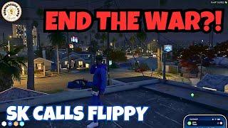 SK CALLS FLIPPY TO END THE HYDRA VS MANOR WAR | NOPIXEL 4.0 GTA RP