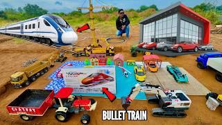 I Build Bullet Train Track From RC Traxxas Vehicles - Chatpat toy TV