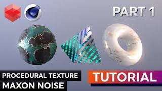 Create Procedural Textures in Redshift w. Maxon Noise - Tutorial - Part 1