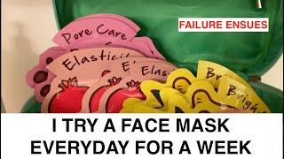 I Try a Face Mask Everyday for a Week | Fail?