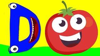 TOMATO | Learn Turkish Alphabet with ABC FRUITS | Letter D