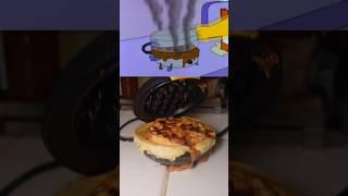 Homer Simpson’s Moon Waffles: The Ultimate Snack!  #shorts #simpsons #cooking