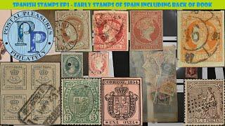 Spanish Stamps Ep1 - Early Stamps Of Spain - Some High Value - Back Of Book: Official & War Tax