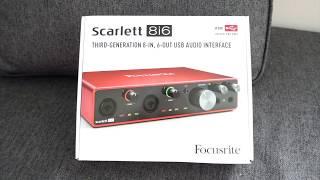 Focusrite Scarlett 8i6 (3rd Gen) USB-C Audio Interface (Unboxing/Review)