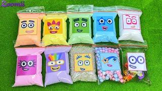 Numberblocks Satisfying Slime Video! Slime with Bags