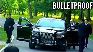 Putin drives Kim Jong-Un in bulletproof Aurus Senat to a park in Pyongyang