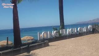 Walking on the Sidewalk in Puerto Del Carmen Lanzarote