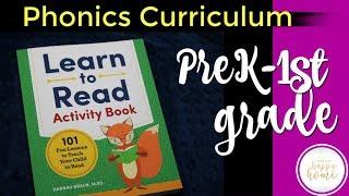 LEARN TO READ ACTIVITY BOOK || PreK and Kindergarten Phonics Curriculum Review