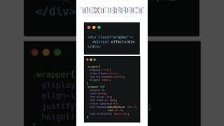 Simple CSS Text Effect