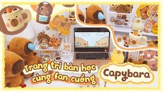 ASMR  | Trang trí bàn học cùng FAN CUỒNG CAPYBARA - Moji Channel