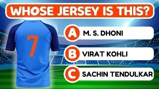 Guess The Indian Cricket Players By Their Jersey Number | Cricket Quiz #cricket #cricketquiz