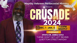 May Day Crusade Week 4 Thursday night Dr. Jameel Gayle