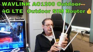 WAVLINK AC1200 Outdoor 4G LTE  Outdoor SIM Router