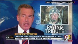 Brian Williams suspended for 6 months without pay