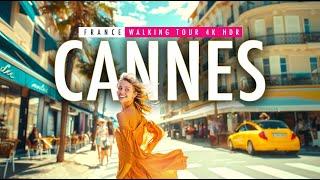 Explore the beauty of Cannes, France | A Spectacular 4k60 HDR Walking Tour | European Walking Tours