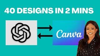 How To Create 40 Social Media Post Designs in 2mins Using Canva and ChatGPT