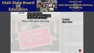 19  Utah Open and Public Meetings Act Training