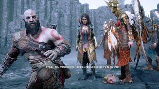 Kratos Dies In Valhalla Scene - God Of War Ragnarok Valhalla DLC