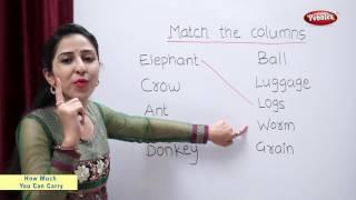 Match The Column, Animals and the Work they do | Maths For Class 2 | Maths Basics For CBSE Children