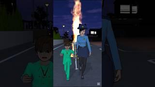 Polisi save to Mio in the Hide Ghost#sakuraschoolsimulator #shortvideo #viralvideo #sakura #sss