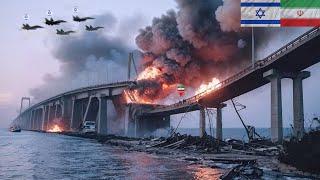 Iran Bridge Destroyed! Israeli F-35 Missile Blew Up the Tabiat Bridge in Tehran Iran City!