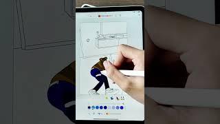 Watch! Coloring the Jeans - Wearing Dog with coloringbook.ai-#dog #ColoringApp #RelaxingApp