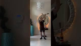 Pat demonstrates how a model flight launch process works