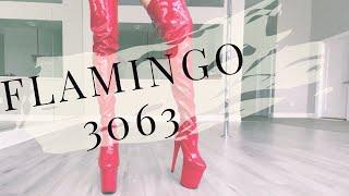 Unboxing & Trying On Pleaser 8 Inch Flamingo 3063 RED PATENT THIGH HIGH BOOTS! Quick tips included.