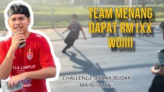 CHALLENGE BUDAK TAMAN LAWAN FUTSAL ! SIAPA MENANG DAPAT DUIT !!!!