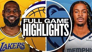 LAKERS vs GRIZZLIES FULL GAME HIGHLIGHTS | November 5, 2024 | NBA Full Game Highlights Today 2K25