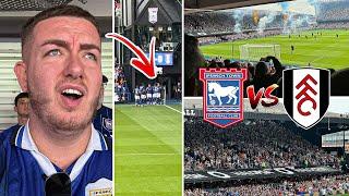 IPSWICH TOWN VS FULHAM | 1-1 | 30,000 FANS AT PORTMAN ROAD GO CRAZY AS TOWN SCORE SCREAMER!!!