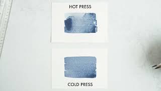 Arches Hot Press Vs. Cold Press Watercolor Paper - by Case for Making
