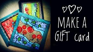 How to make a gift card || Craft tutorial || Linkon Art Space