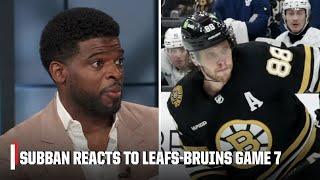 David Pastrnak is a LEADER  PK Subban reacts to Maple Leafs-Bruins Game 7 | NHL on ESPN