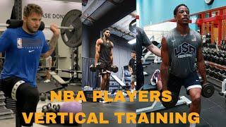 NBA players vertical training (leg workout, jumping)