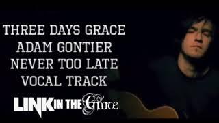 Three Days Grace - Never Too Late - Vocals only (acapella)