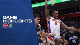 GAME HIGHLIGHTS: Pistons start the year off with a Win over the Magic