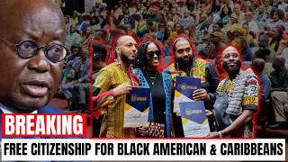 Ghana Set World Record, Grants Free Citizenship To Black Americans & Caribbeans